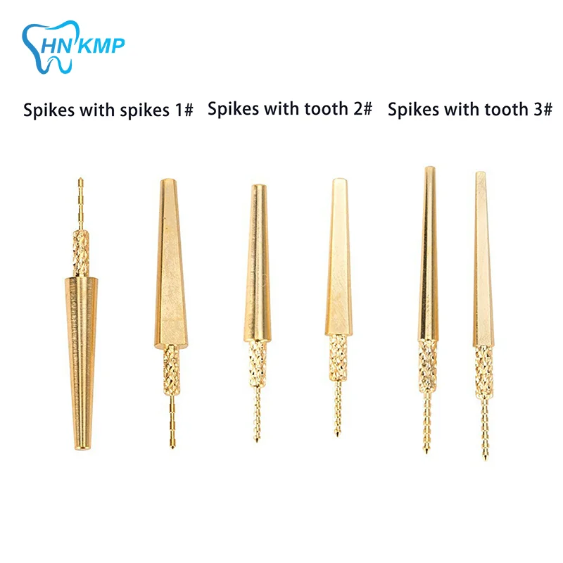 250/500/1000pcs Dental Lab Brass Dowel Stick Pins With Spike Pitch Brass Pins For Plaster Stone Die Model Work Dental Material