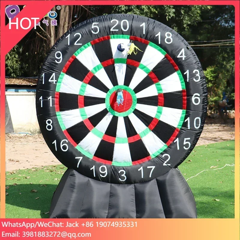 

2024 Bingo Inflatable Soccer Toss Sport Games Giant Inflatable Football Target Dart Board