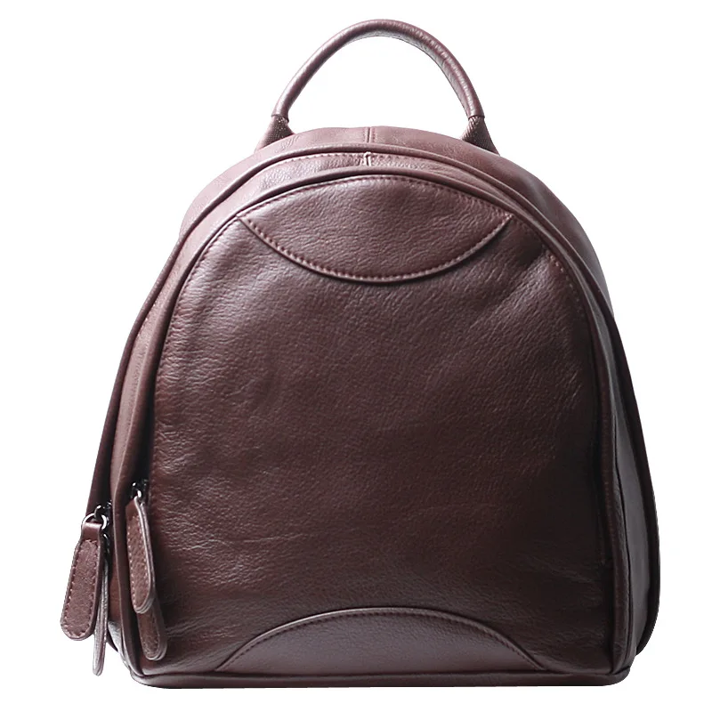 Leather Female Layer Cowhide Women's Backpack Fashion Female Bag