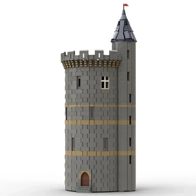 Briques de construction Moc modèle de forteresse médiévale, technologie du château britannique, blocs modulaires, cadeaux, jouets de noël, ensembles de bricolage, assemblage