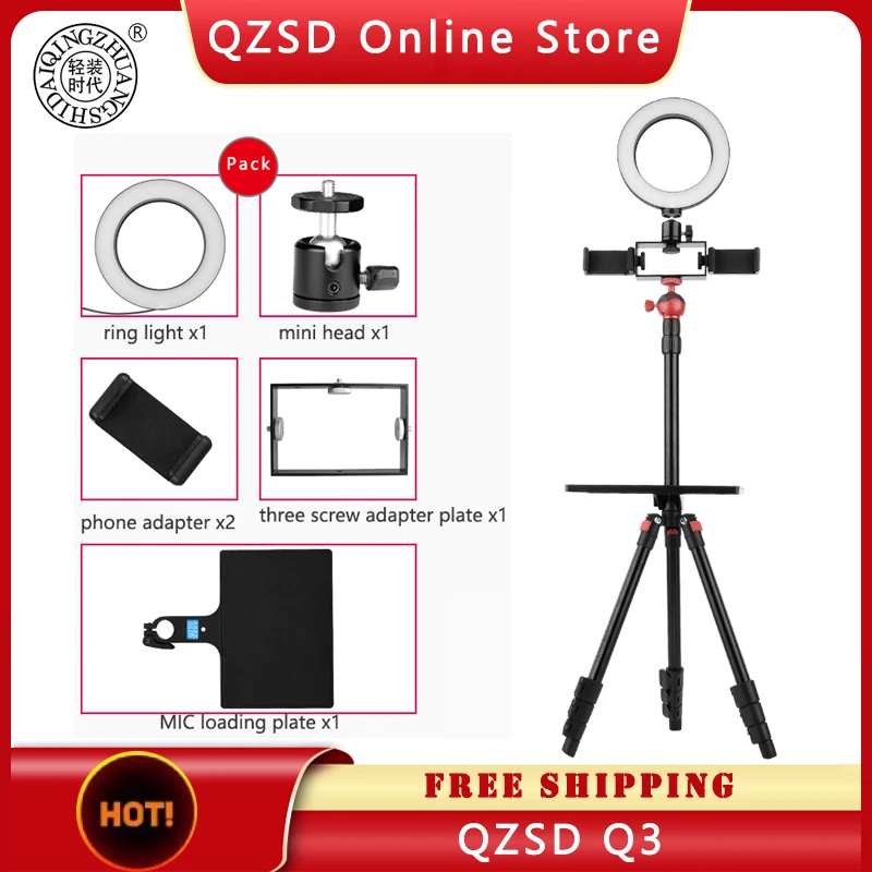 

LED Ring Light Photographic Lighting Ring Light LED Film Light Kit With Light Stand Tripod For Webcast Live Camera Phone Makeup