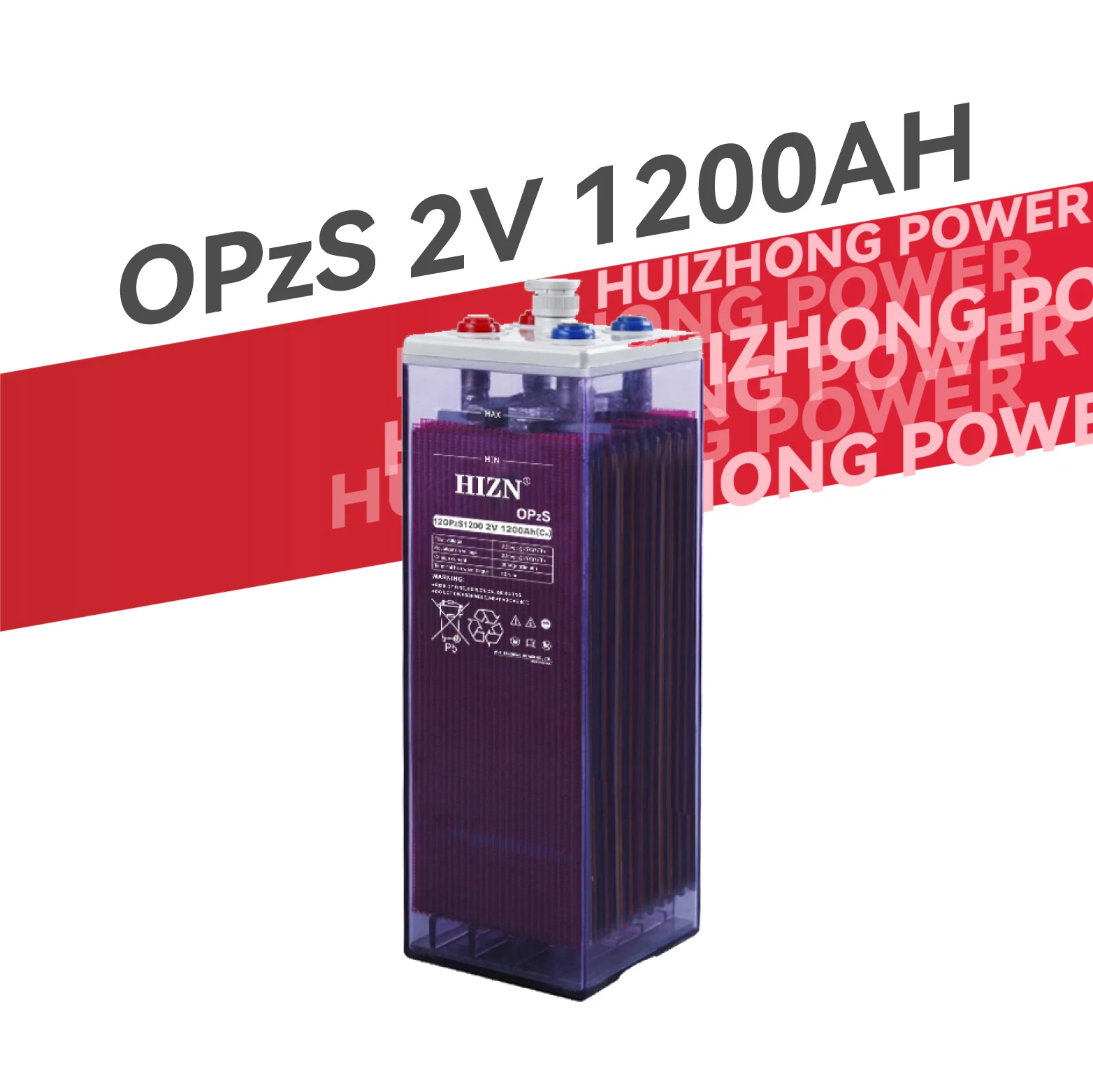 

Opzs 2v 1200ah Solar Tubular Batteries 1200ah Emergency Power Storage Battery for Outdoor Enclosures