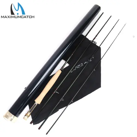 MAXCATCH Skyhigh Fly Rod IM12 Toray Carbon Super Light Fast Action 2-8WT 6-10FT 3-4Sec Fly Fishing Rod with Carbon Tube