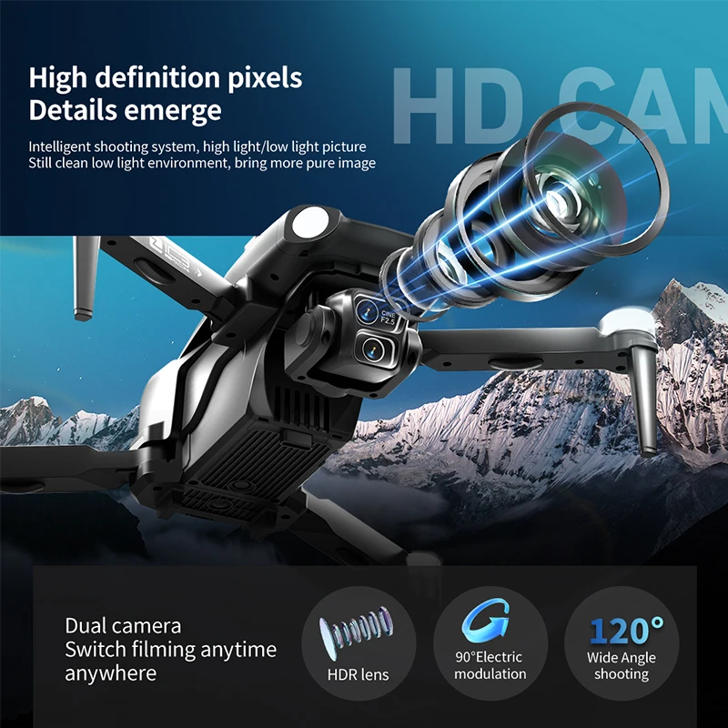 Drone 8K Professional GPS HD Camera Drones 5G WIFI FPV Video 4k UAV 5.9 inch large screen remote control RC Dron  PRO MAX