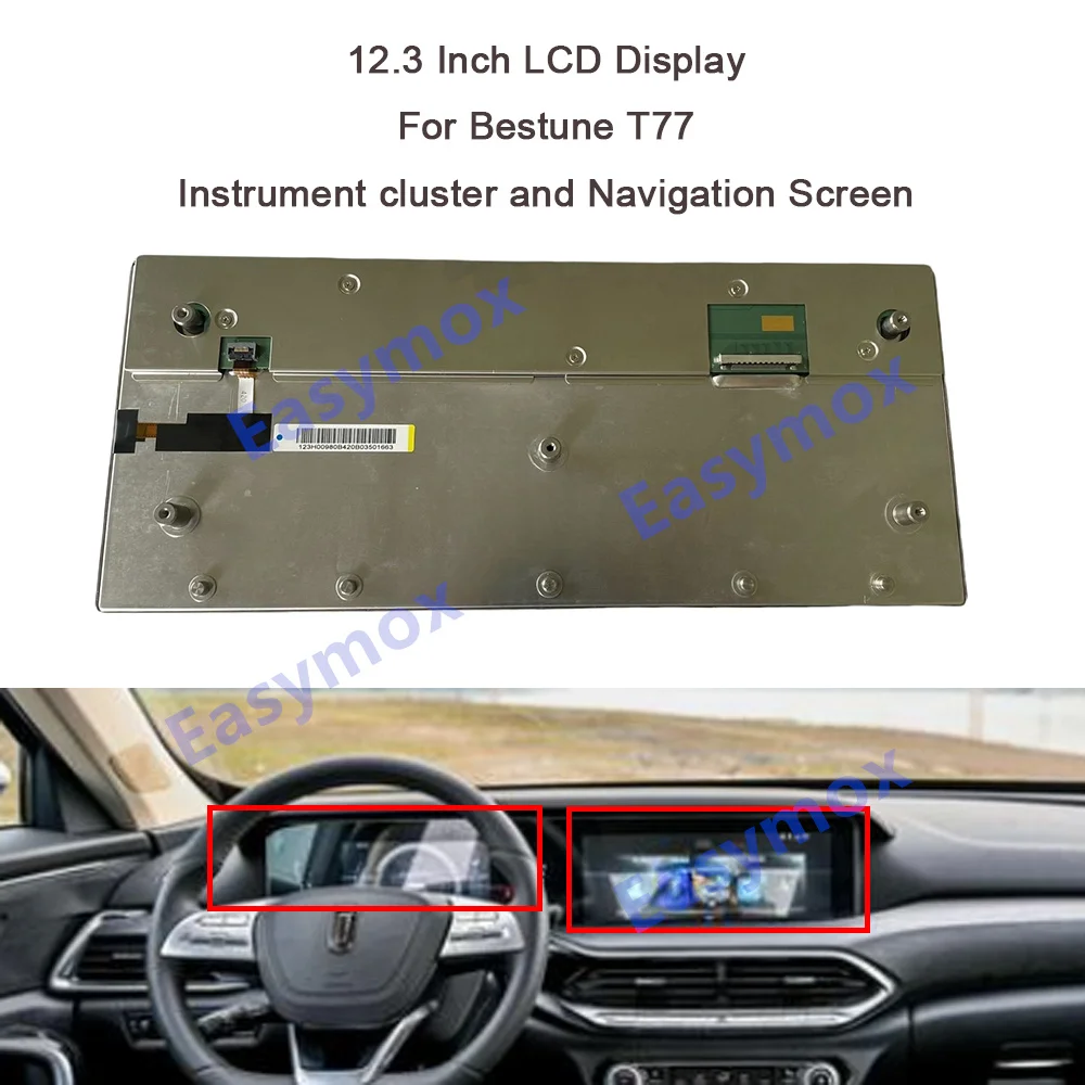 

COG-SHYFT009-03 Original LCD Display for Bestune T77 2021-2023 Dashboard and Navigation GPS Screen Repair