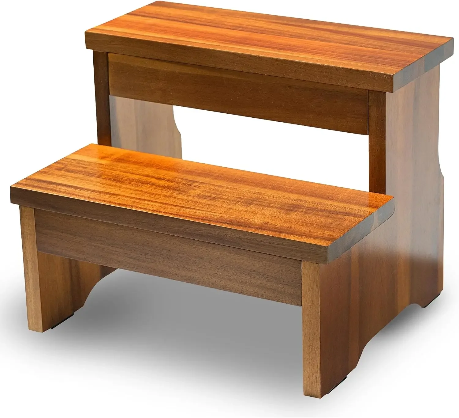 

Деревянный двухступенчатый табурет — сверхпрочный 2-ступенчатый табурет для взрослых и детей — вмещает до 450 фунтов (акация)