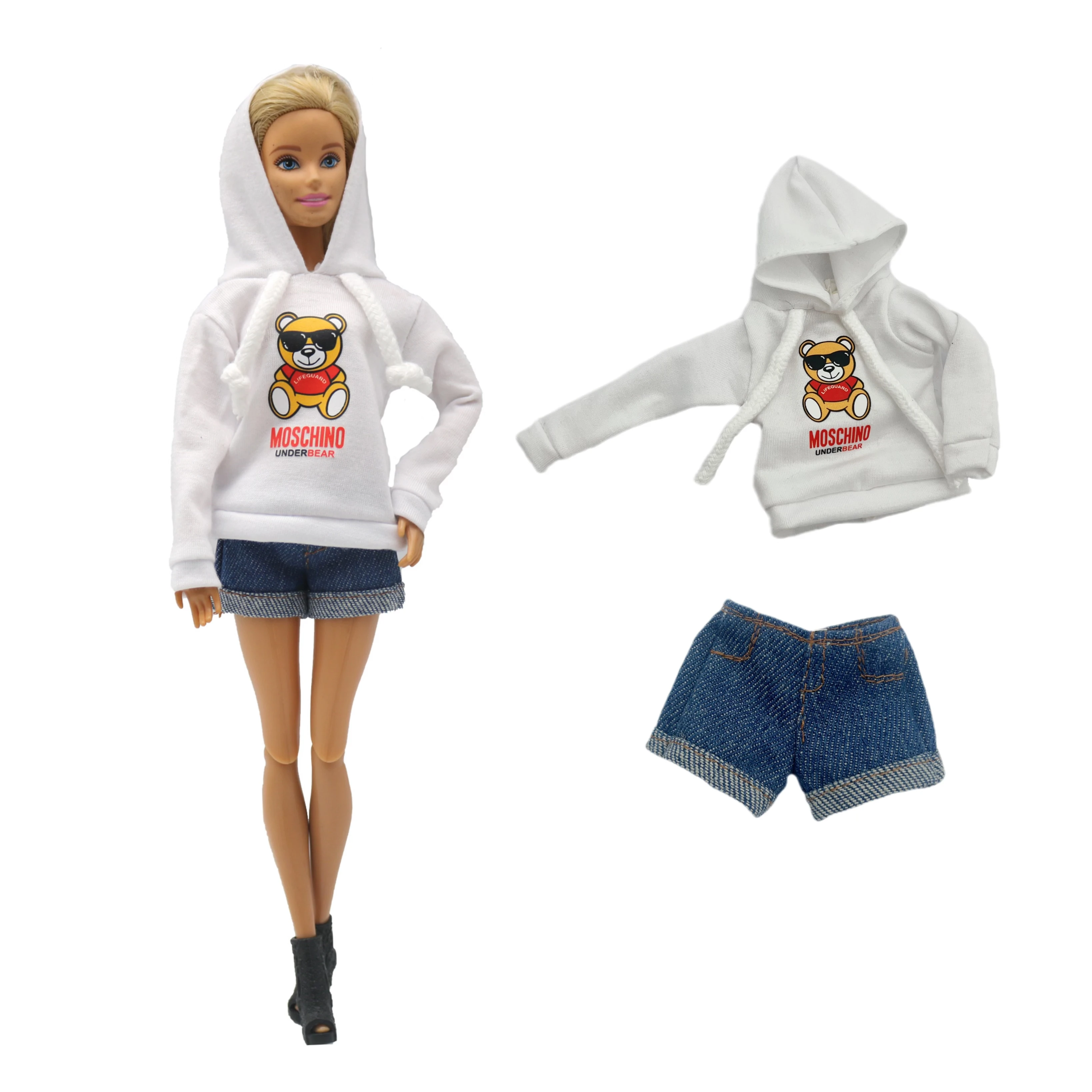 

Clothes For Barbies Doll Sportswear Outfit Dress Fashion Hoodie Top Hats Clothing For Barbies Doll Accessories Girl’s Toy Gift