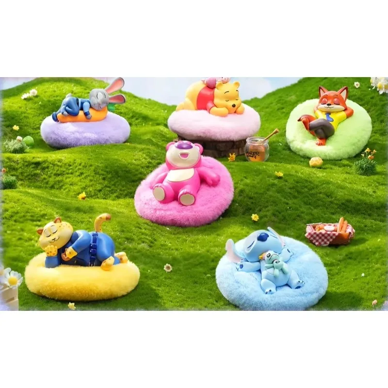 

Disney Sunday Series Stitch Strawberry Bear Doll Aromatherapy Bag, Fridge Magnet, Blind Box Trendy Toy Figure Ornaments