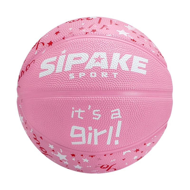 SIPAKE Taglia 4 taglia 5 Pallacanestro in gomma resistente all'usura Palla da allenamento per interni ed esterni Pallacanestro da competizione antiscivolo