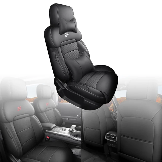 

Комплекты сидений, чехлы на автомобильные сиденья, полный комплект, кожаные спортивные чехлы на передние и задние сиденья, подушка для 2023-2024 Jetour Traveler T2