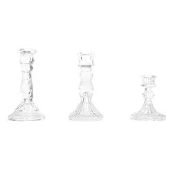 1pc Fashion Crystal Candlestick 0.81in Caliber Nordic Style Excellent Transparency Used for Home Decoration or Festival Parties