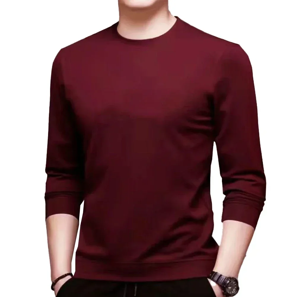 Mens Casual Long Sleeve T-shirt Undershirt Blouse Muscle Activewear Pullover Top