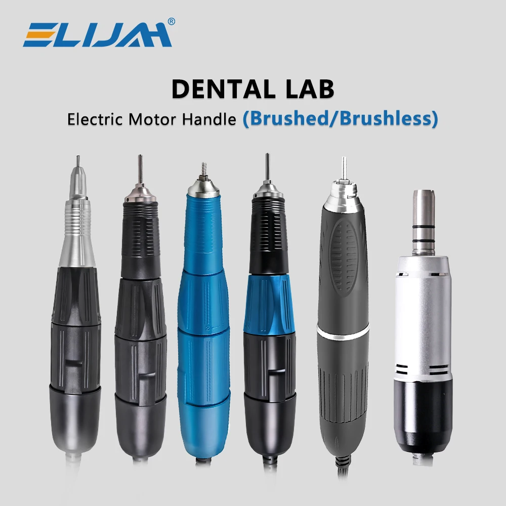 

ELIJAH стоматологический микромотор, полировальный наконечник 18/102/204 с ручкой карбоновой щетки 35000-60000 об/мин для Ginder, стоматологические лабораторные инструменты
