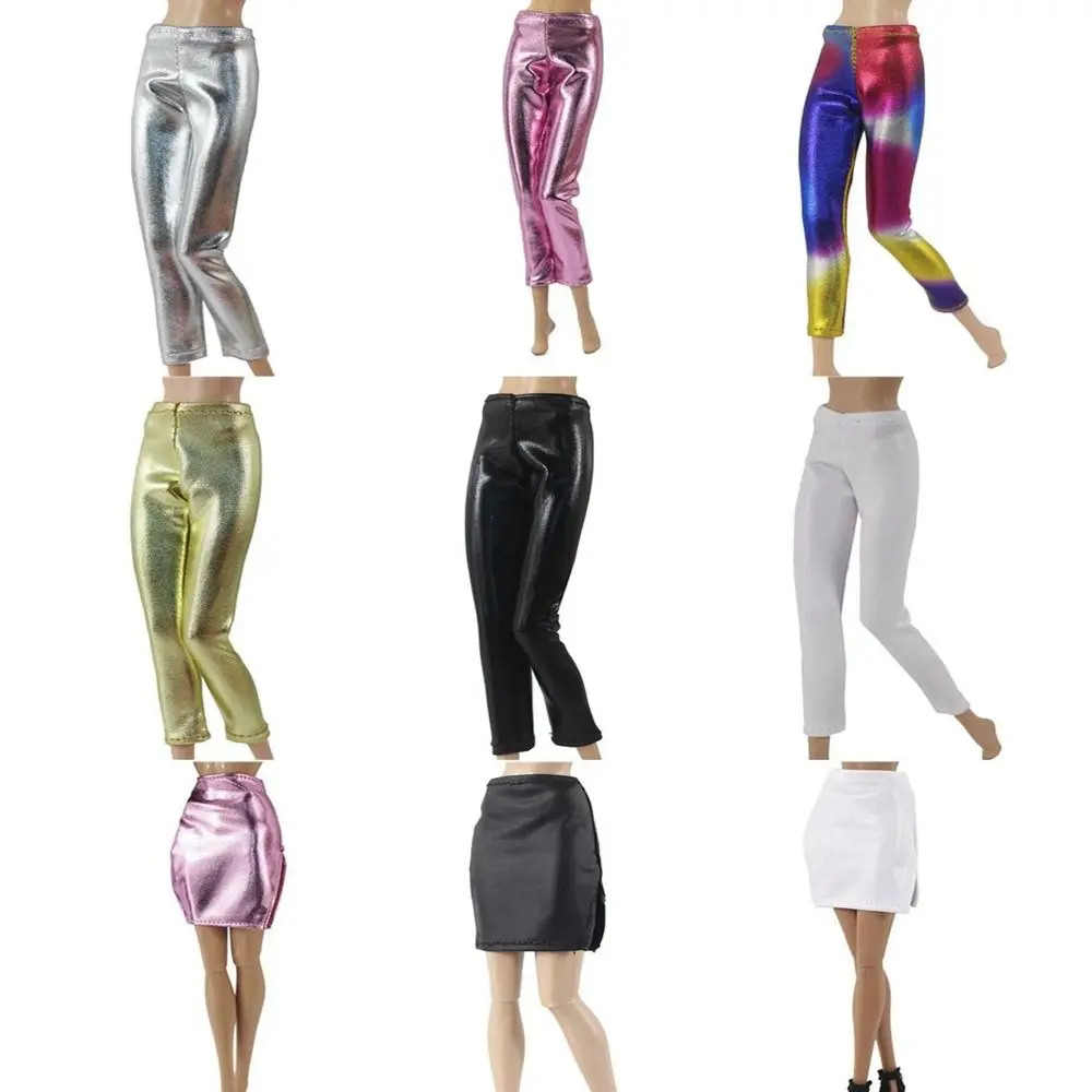 Wysokiej jakości modne kwieciste jeansy spodnie codzienne ubrania lalka skórzane spodnie zabawki dla dzieci lalka 11,5"/lalki BJD 1/6