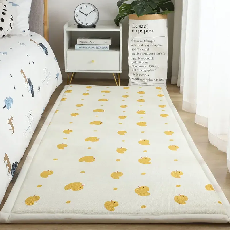 Cartoon Cat Simple Tatami Mat 2cm Thicken Large Carpets Bedroom Decor Children Climbed Playmat Home Lving Room Bedside Floor Rug
