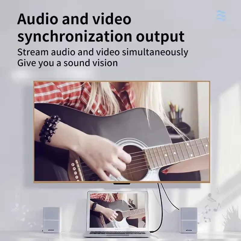 Adapter konwertera audio wideo 4K 2K DisplayPort na HDMI Kabel DP do laptopa, projektora, monitora PC PS3