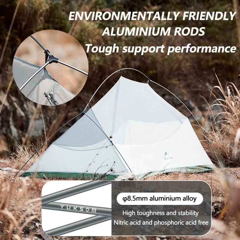 Naturehike Cloud Up Base Camping Tent 1-2 Person Ultralight Portable 210T Tent Outdoor Hiking 3000mm Waterproof Tent Shelter