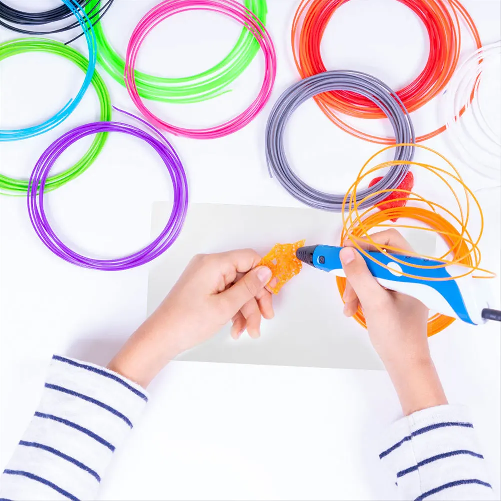 10Pcs 3D Pen Mat PVC Transparent Drawing Board Creative 3D Printing Pen Pad Easy Cleaning Drawing Tool PVC Template Mat