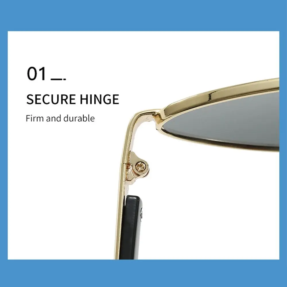 مصمم جديد مثلث نظارات شمسية سبيكة فاخرة عين القط النظارات الشمسية السفر UV400 حار الفتيات ظلال نظارات الصيف