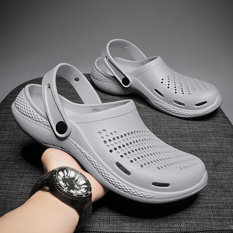

Large-size Ultra-light Couple's Slip-on Shoes, Men's Head-top Sandals, Large-head Beach Flip-flops