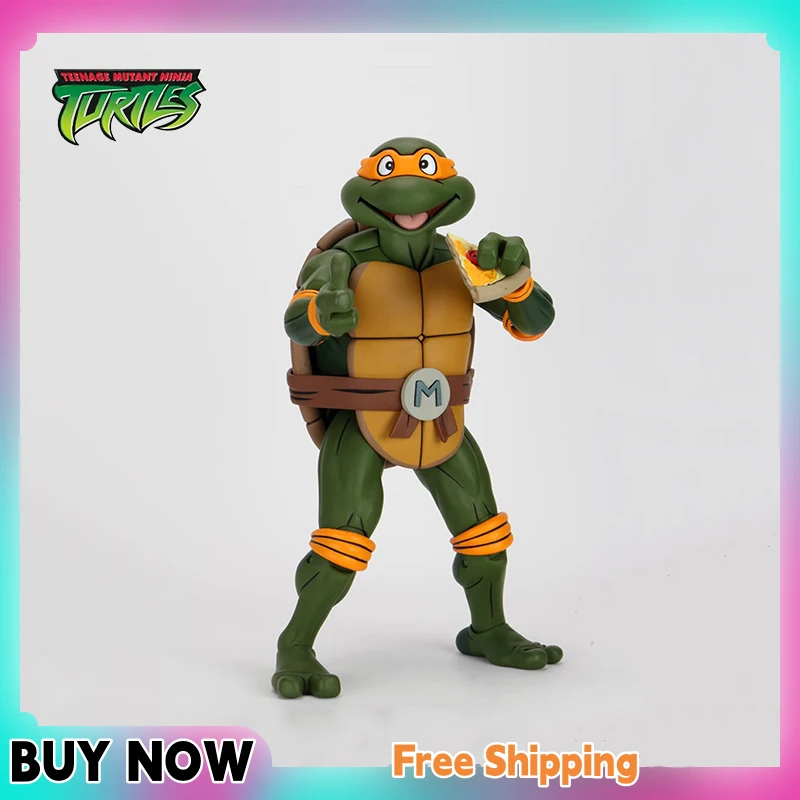 Neca 54144 Ninja Turtles Anime Figure Tmnt 18-inch Leonardo Da Vinci Action Figurine 1/4 Scale Children Toy Birthday Gift