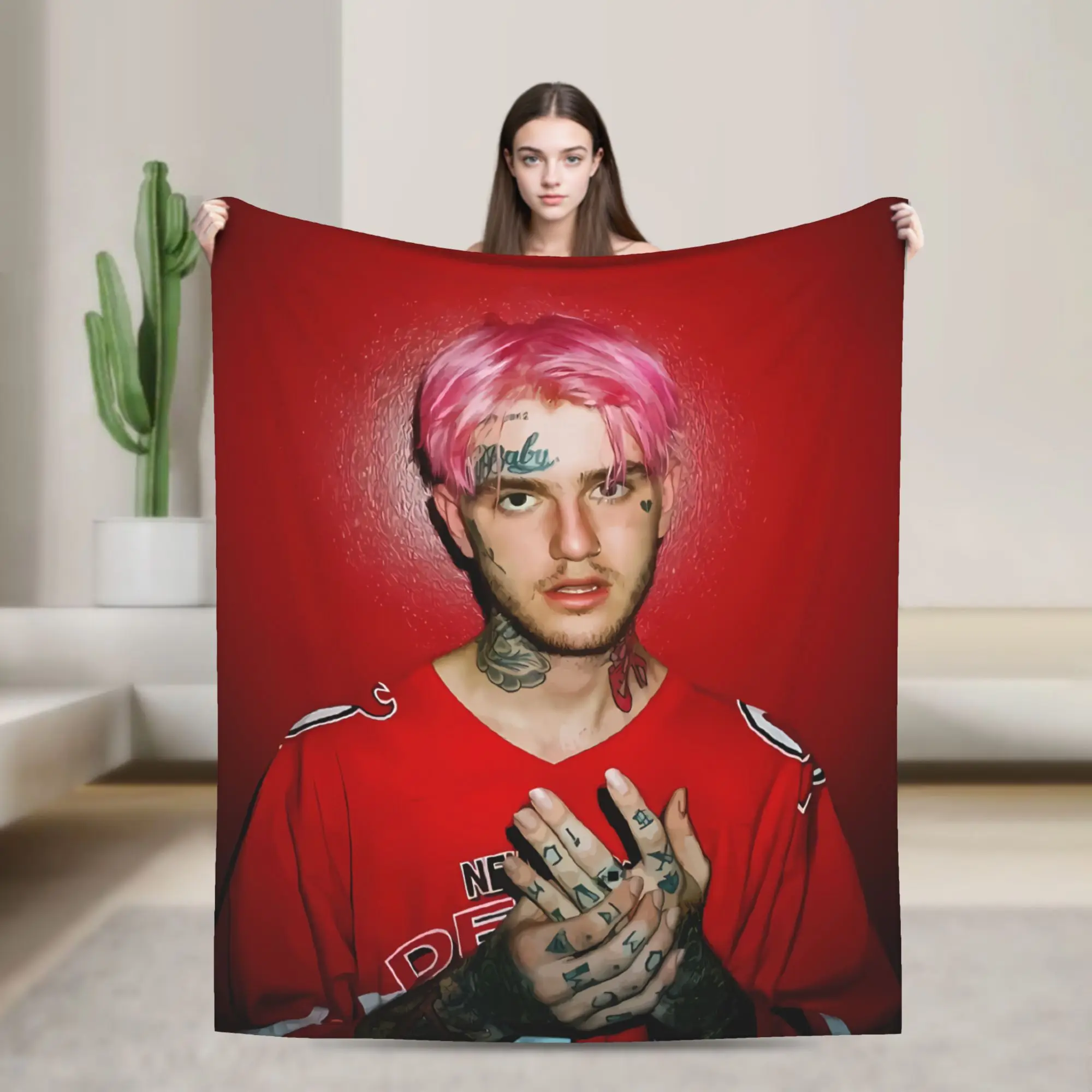 Lil Peep Love Soft Blankets  Camping Plush Throw Blanket Fashion Living Room Flannel Bedspread Sofa Bed Cover