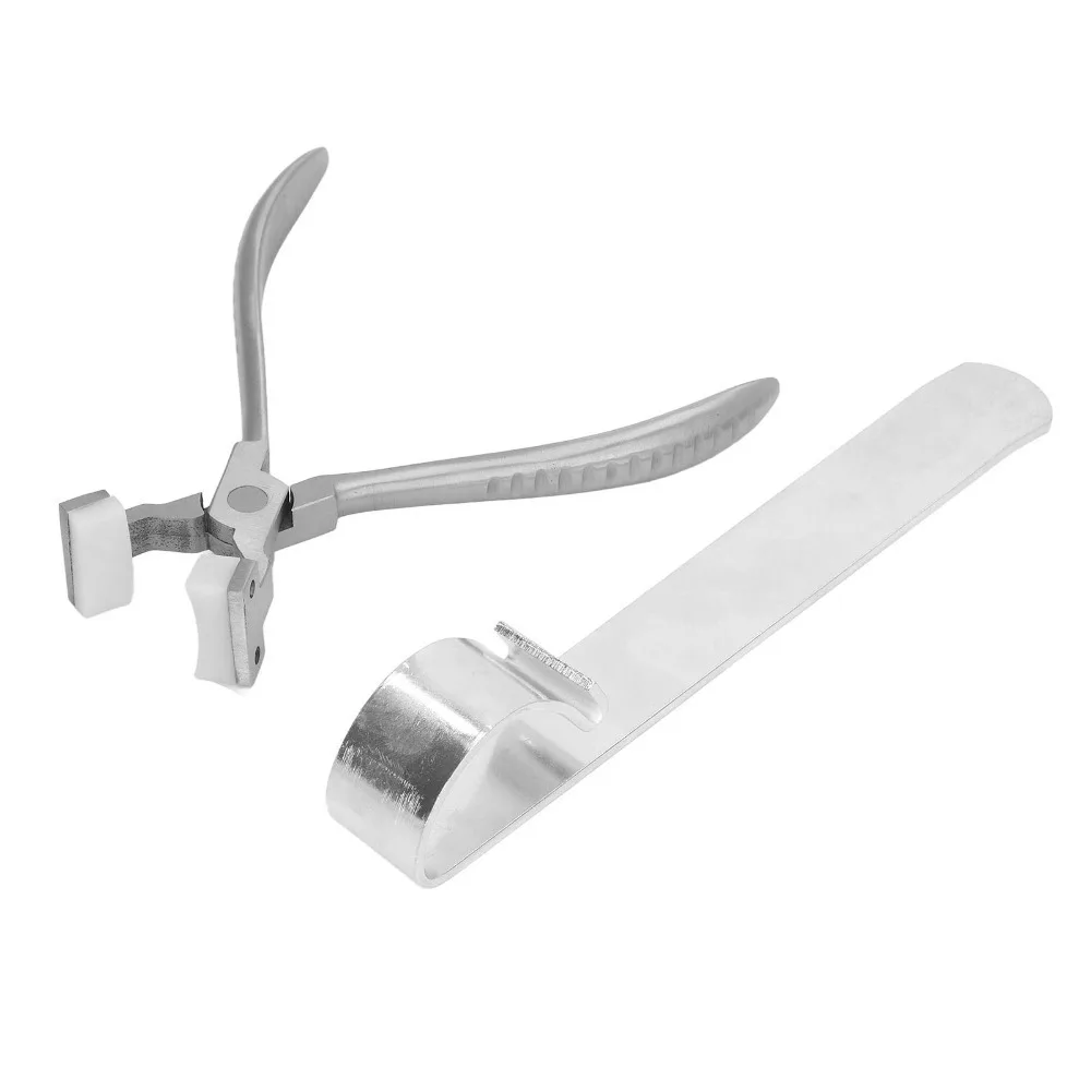 

Durable Stainless Steel Manual Plier Bender Silver Smooth Curve Shaping Metal Bracelet Making Kit Easy to Use Leverage Hand Tool