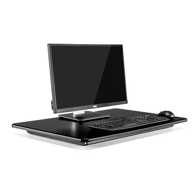 ID-30 Height Adjust Computer Sit Stand Workstation Laptop desk gas spring aluminumX shape