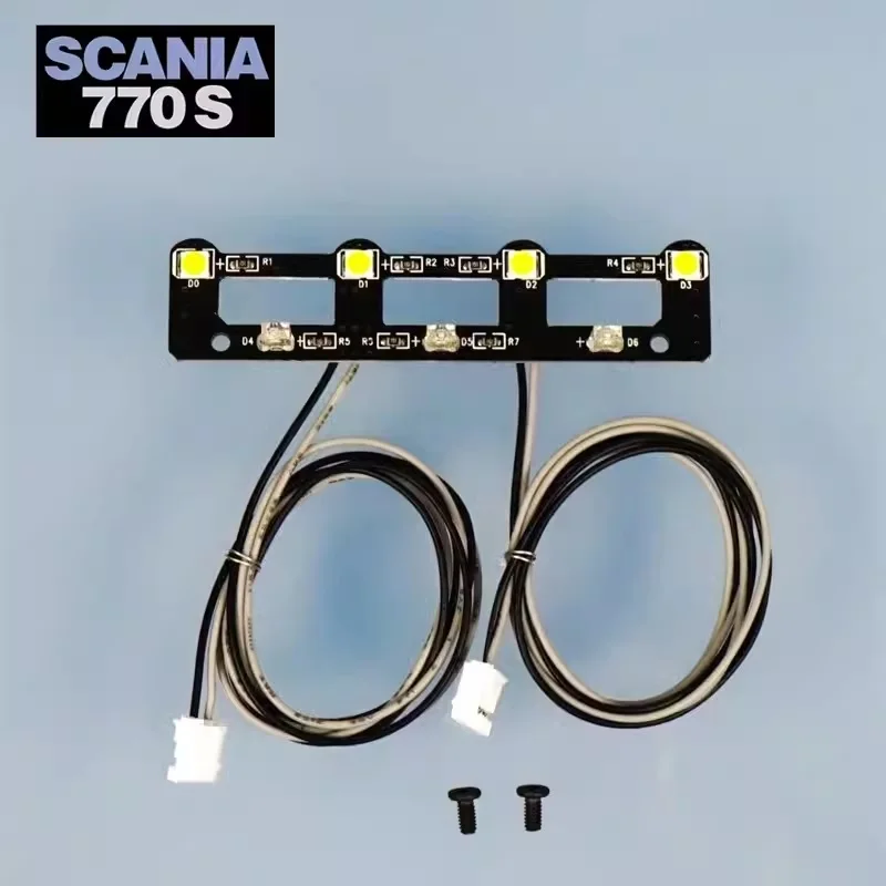 JUWUBA LED-Dachstrahler-Leiterplatten-Lichtplatine im Maßstab 1:14 für Tamiya RC Truck Kipper SCANIA 6x4 770S 56368 LESU DIY