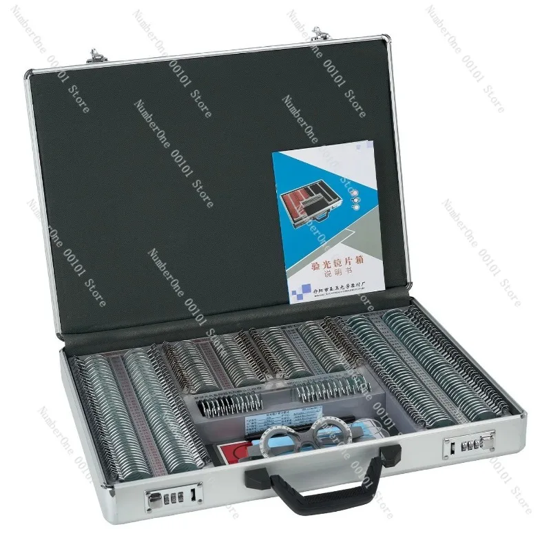 Optometry Trial Lens Set 266‑Pcs, Optometric Test Lenses Kit with Metal Aluminum Case for Eye Examination Equipment
