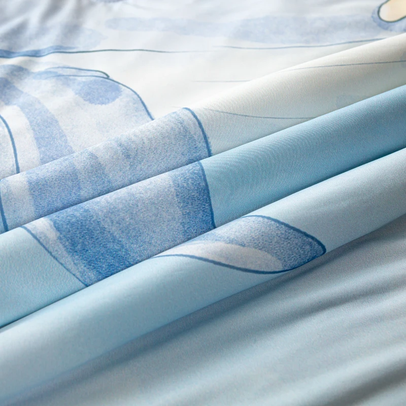 Edredón de verano con estampado digital y efecto refrescante, ropa de cama individual/Queen, colcha acolchada, edredón para aire acondicionado, agradable para la piel, 여름이불