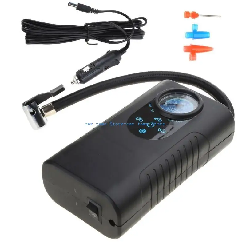 RXJE Air Compressor Tire Inflator,Car Tire with Digital Pressure Gauges, 150PSI for Car, Bicycles and Other Inflatables