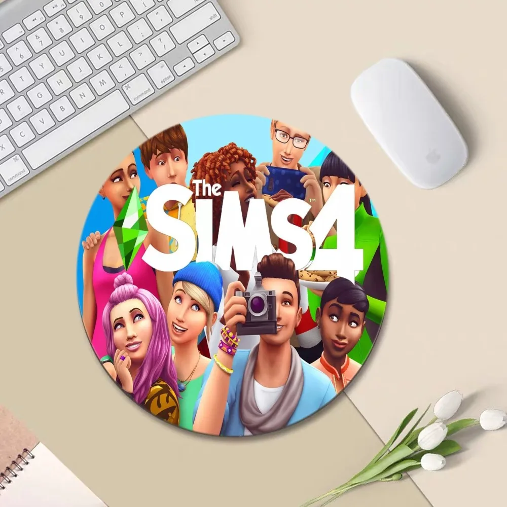 The Sims 4 Small Gaming Mousepad Animation Round Big Promotion Table Mat Student Mousepad Computer Keyboard Pad Games Pad for PC