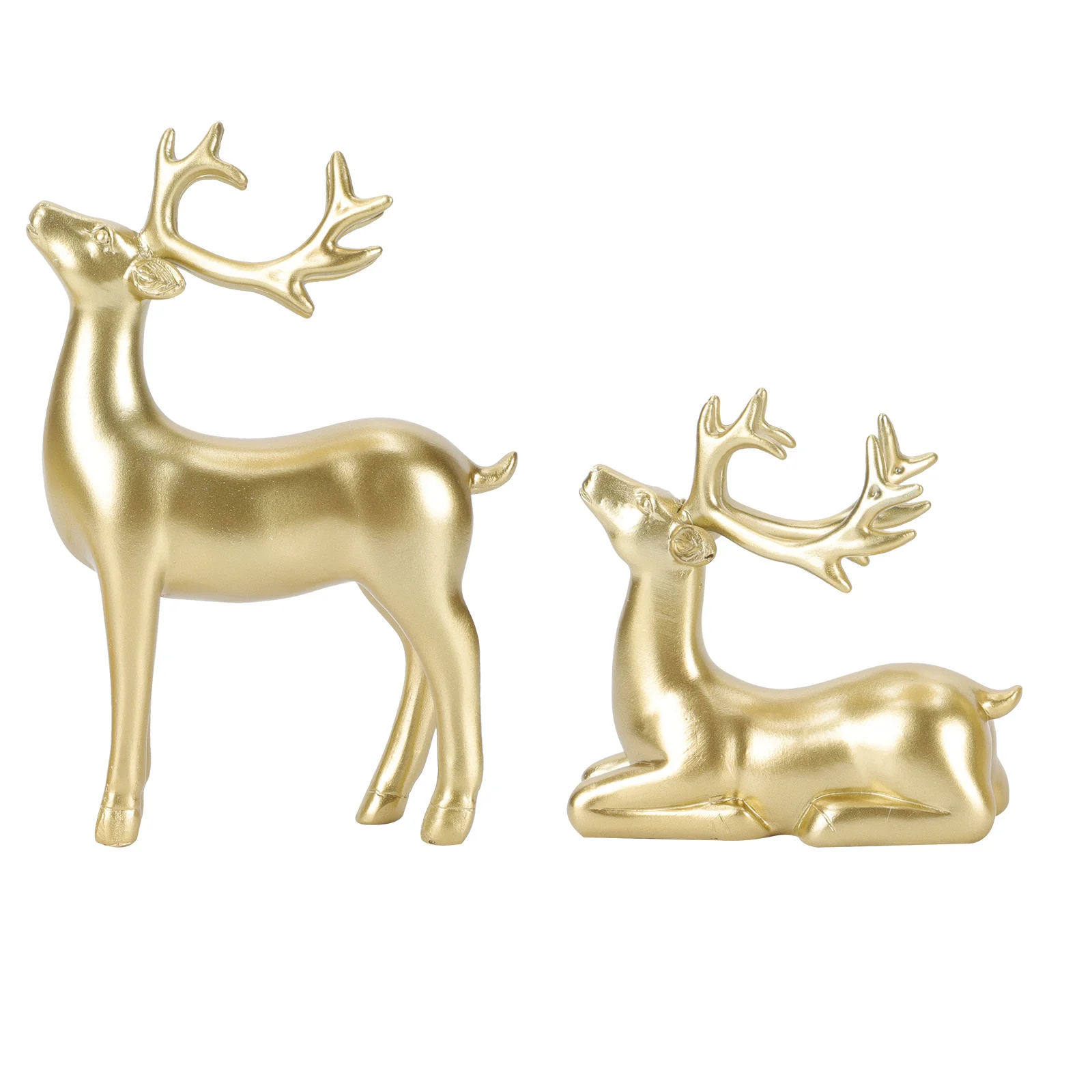 

2 Pcs Ornament Decor Small Resin Desktop Ornaments Xmas for Home Christmas