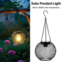 Solar Lantern Outdoor Solar Lights For Outside Decorative Hanging Lights Waterproof Solar Lanterns Hollowed-out Yard Garden Lamp