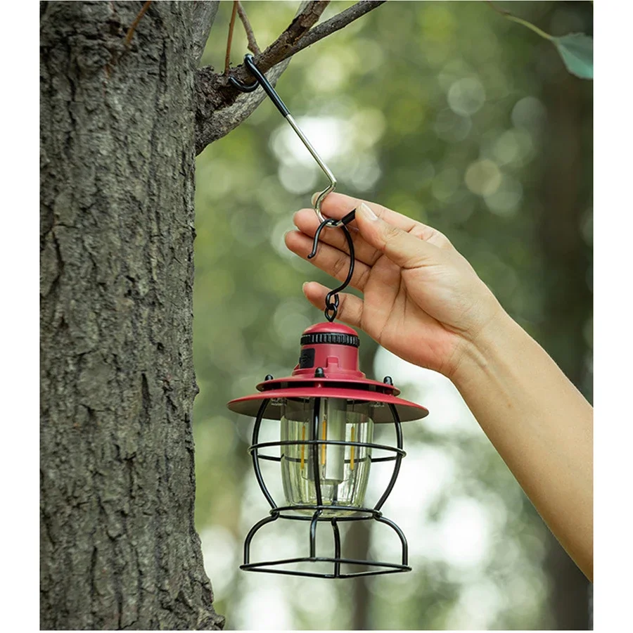 

Outdoor Camping Light Hook S Shape Stainless Steel Non Slip Lantern Hanger Tent Pole Hook for Bird Feeder Hiking Camping Gear