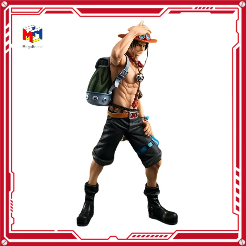 Megahouse P.O.P ONE PIECE PORTGAS.D.ACE-figuras de acción de PVC para niños, modelo nuevo y Original de Anime