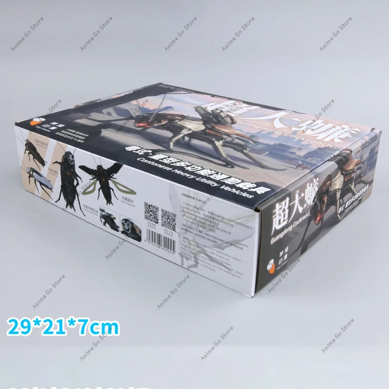 Guangdong Kakkerlak Action Figure Kantonese Zware bedrijfsvoertuigen Assemblagemodel Kit Robox Animatie Plastic Robot Speelgoed Cadeau