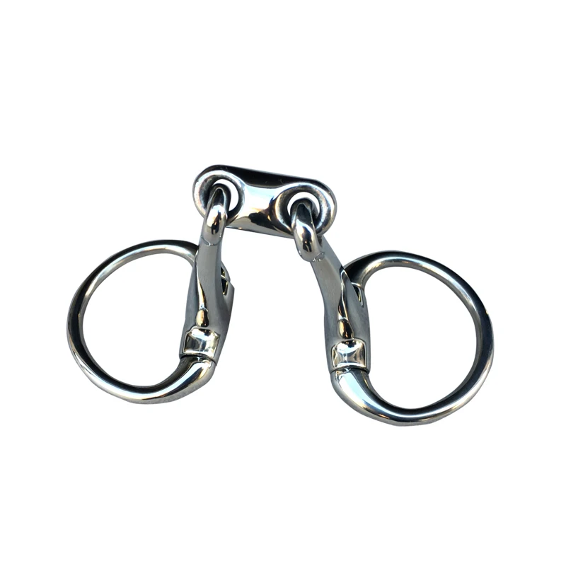 In Acciaio Inox Eggbutt Bit Bit Cavallo di Rame di Collegamento Mothpiece Attrezzature Cavallo Del Prodotto 13.5 centimetri