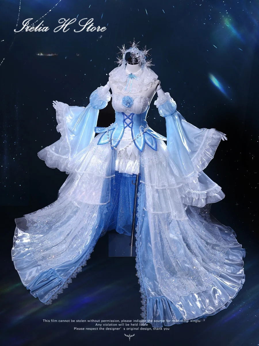 

Irelia H Store Pre sale Re: Life in a different world from zero Rem Cosplay Costume Sexy Crystal Ice Rem Dress Women