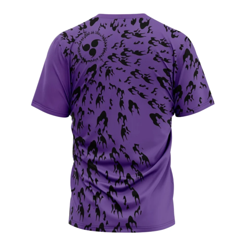 Naruto Sasuke Curse Mark AOP Anime Print Athleisure T-Shirt for Men Women Kids Summer Breathable Quick Dry Casual Streetwear Top