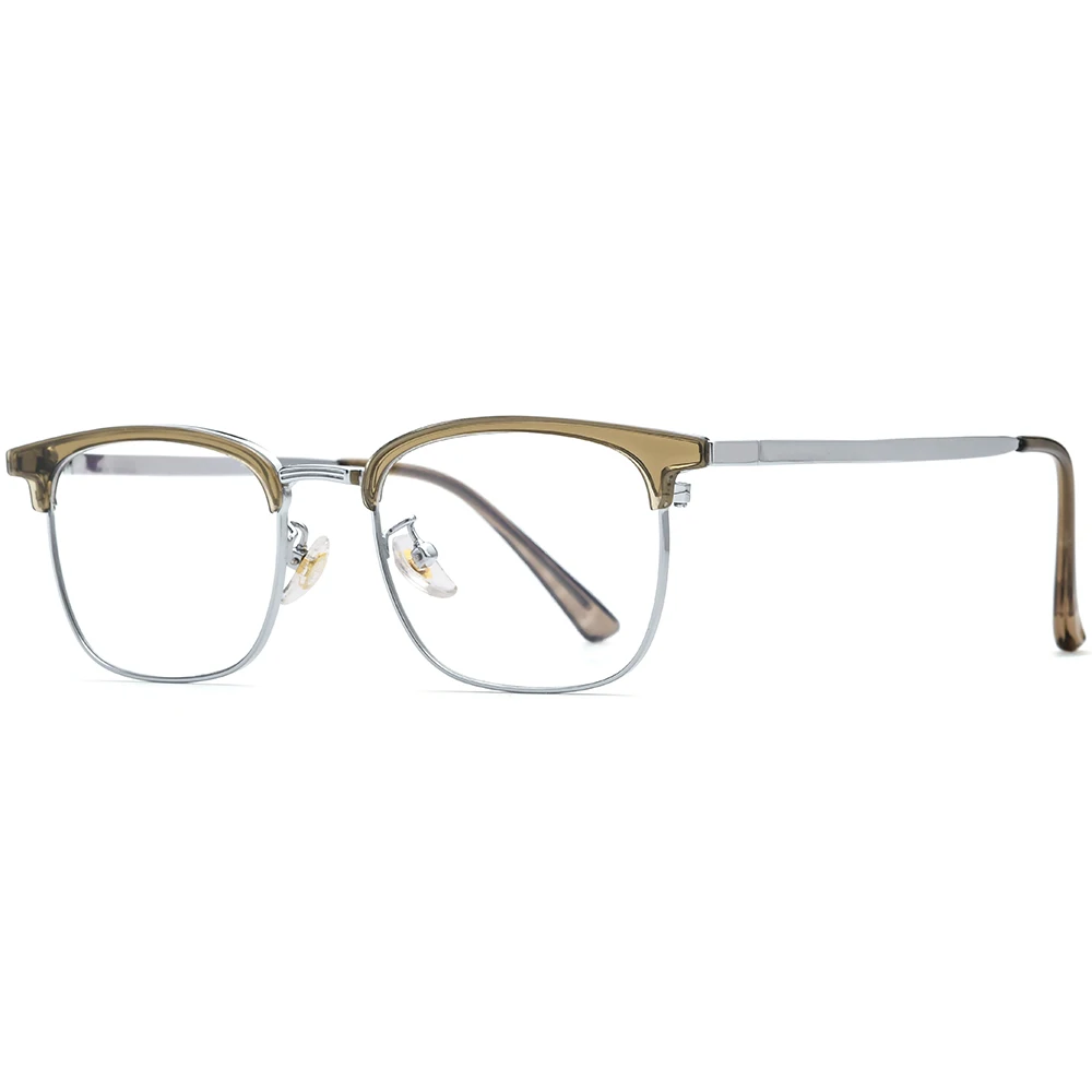 NIANZHEN TR90 Alloy Glasses Frame Men Square Brand Design Eyeglasses Women Vintage Ultralight-Weight Eyewear Spectacles 278
