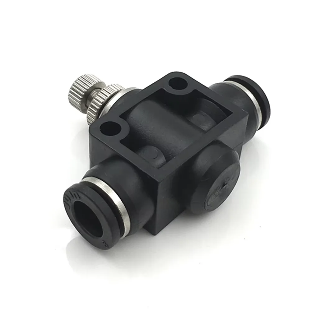 British Restrictor Pneumatic Quick Connector SA SCF NSF 5/32 1/4 5/16 3/8 1/2 inch PU Pipe Hose Flow Regulating Throttle Valve