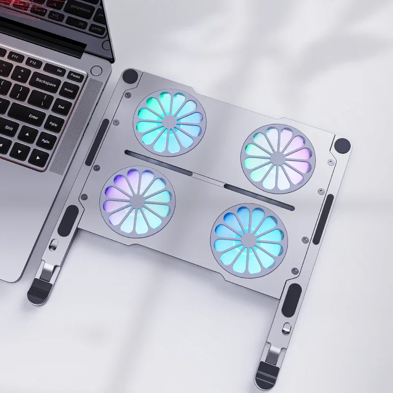 Imagem -06 - Gaming pc Cooling Pad Suporte para Notebook Cremalheira Refrigerante Dissipação de Calor 1117 3