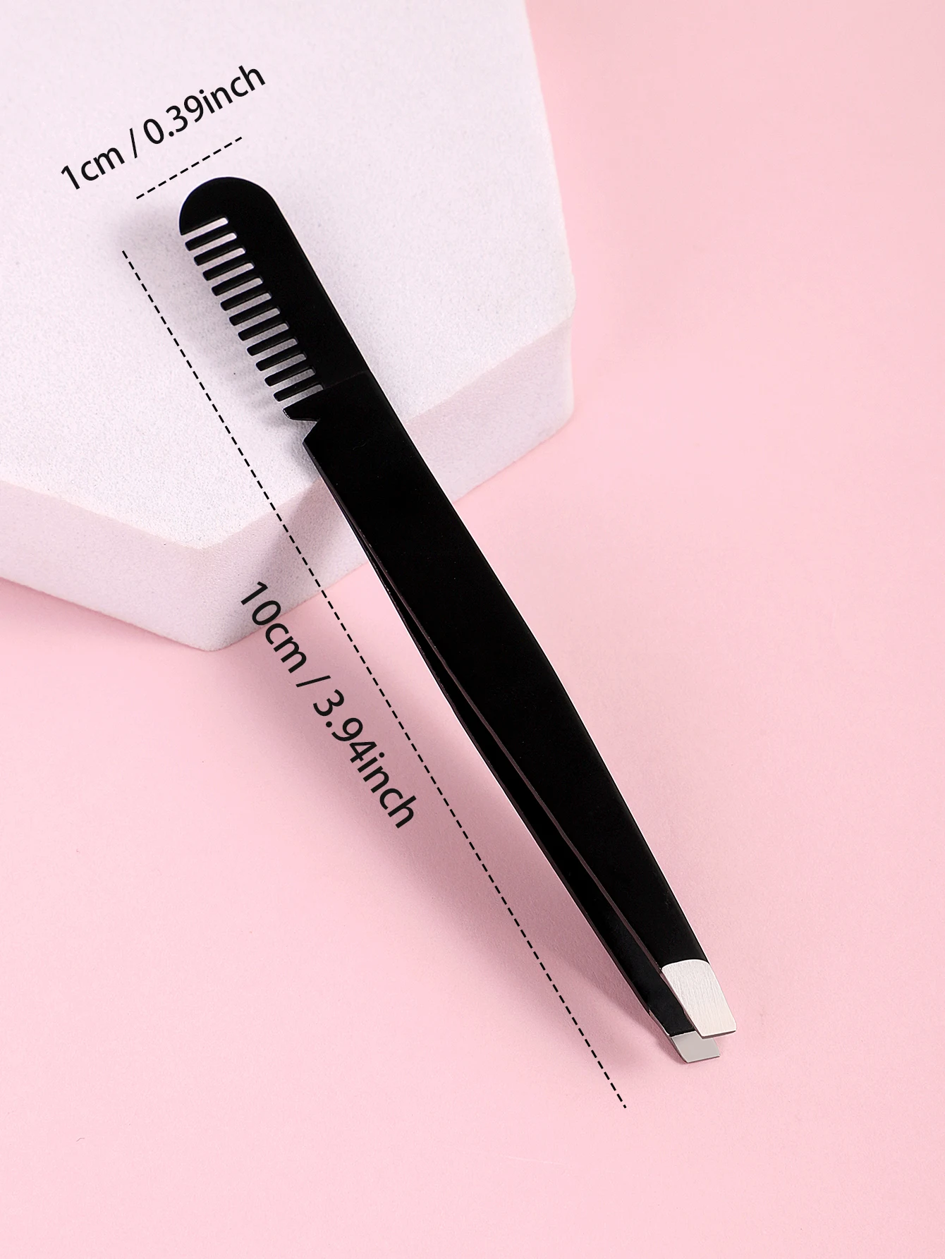 Een wenkbrauwclip met dubbele hoofdband en nauwkeurig schuin puntontwerp is geschikt voor zowel mannen als vrouwen.