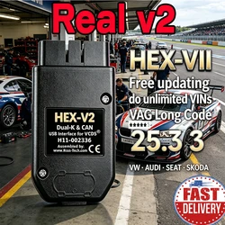 2026 VIIPLUS Real V2 25.3.2 Hardware USB Interface VAG STM32F429 VAG 25.3 V2 Diagnostic Coding Function Update Unlimited VINS