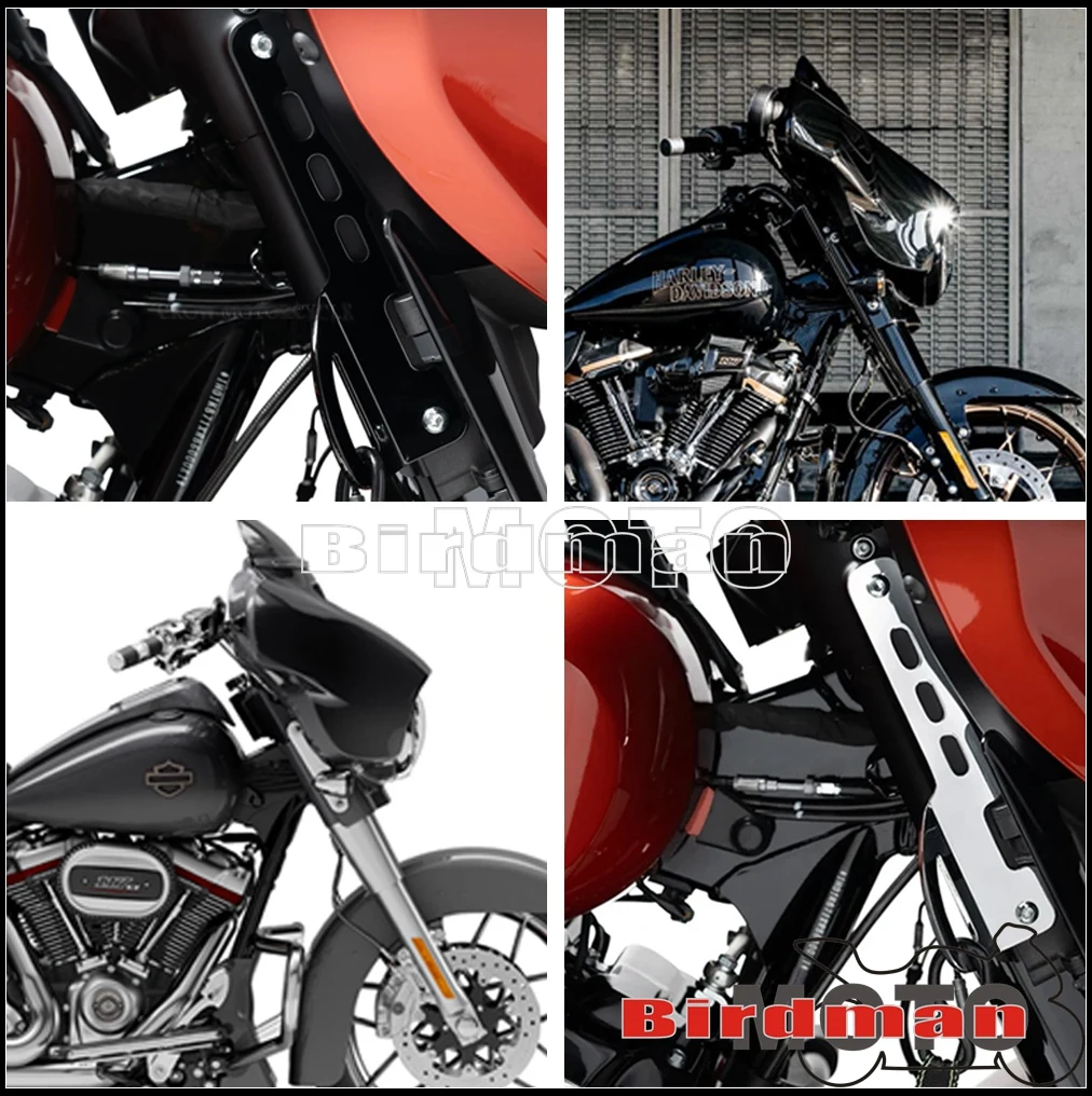 For Harley Touring Street Glide FLHX FLHXSE CVO Road Glide FLTRXSE 2023 Motorcycle Accessories Front Binding Tie-Down Brackets