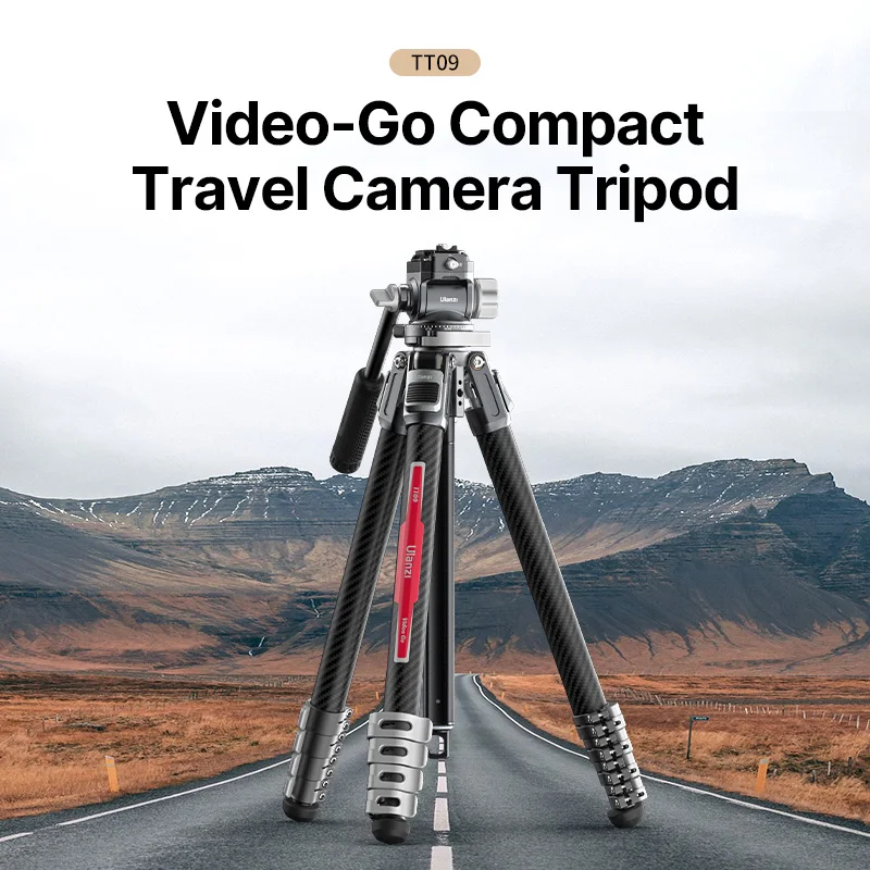 

Ulanzi TT09 VideoGo Compact Travel Tripod Arca/Claw/F38 Quick Release for DSLR with 360° Panoramic Integrated Leveling Bowl