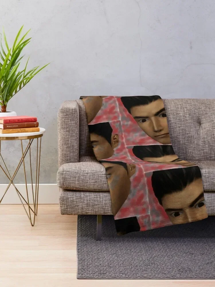 Shenmue: Ryo Crazy Eyes Oil Painting Throw Blanket Thins Sofa Blankets