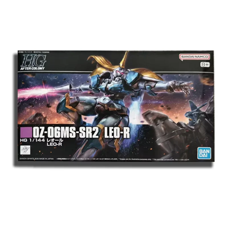 In Stock BANDAI Original HG OZ-06MS-SR2 LEO-R Assembly Anime Action Figure Model Toys Gifts Packaging 1/144 WY